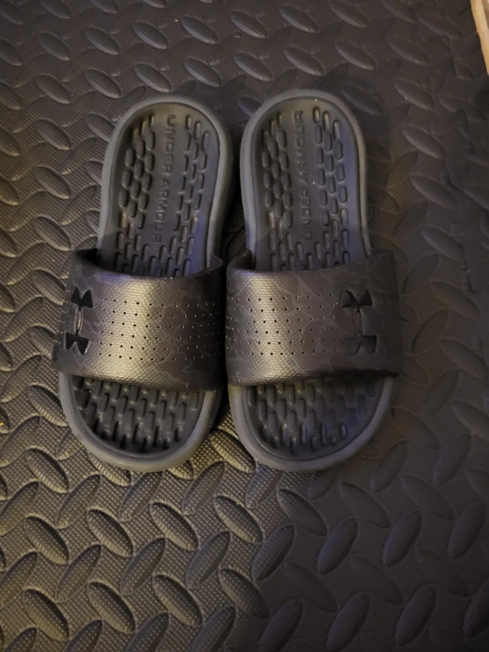 Under Armour Kids' Black Slide Sandals